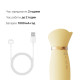 Вібратор з підігрівом та вакуумною стимуляцією клітора Zalo - ROSE Vibrator Lemon Yellow-5