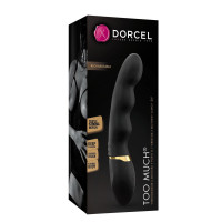 Вібратор ультрастимулюючий Dorcel Too Much Rechargeable Black, гнучкий і потужний, 3 вібромотори