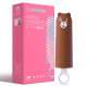 Вібратор CuteVibe Teddy Brown (Pink Dildo), реалістичний вібратор під виглядом морозива-4