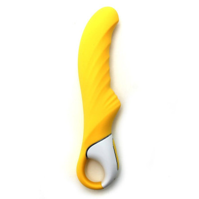 Потужний вібратор Satisfyer Vibes Yummy Sunshine з гнучким стовбуром та стимулювальним рельєфом, 12