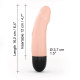 Вібратор Dorcel Real Vibration S Flesh 2.0, діаметр 3,7см, перезаряджається, для точки G-3