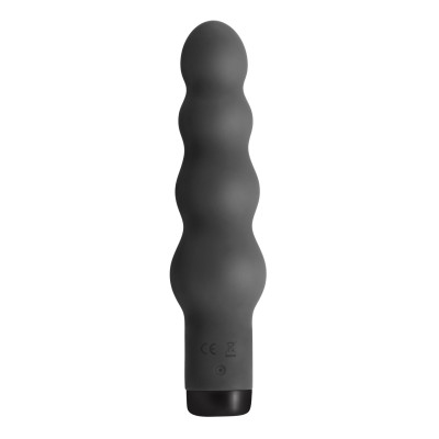 Вібратор S Pleasures Bullets Obsidian, чорний, у вигляді ряду кульок, 10 режимів, діаметр 4,2 см
