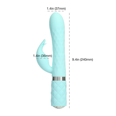 Розкішний вібратор Pillow Talk Lively Teal з кристалом Сваровські для точки G, подарункова упаковка