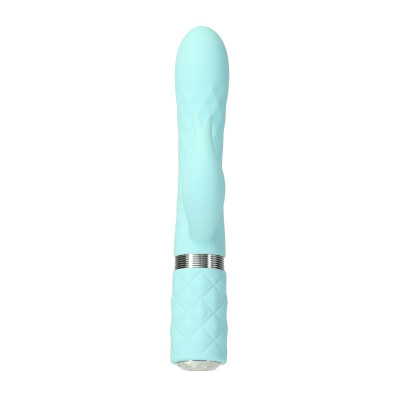 Розкішний вібратор Pillow Talk Lively Teal з кристалом Сваровські для точки G, подарункова упаковка