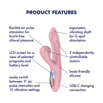 Вакуумний вібратор-кролик Satisfyer Pro+ G-Spot Generation 2 Pink