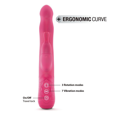 Вібратор-кролик Dorcel Baby Rabbit Magenta 2.0 з перлинним масажем і головкою, що обертається Вібратор-кролик Dorcel Baby Rabbit Magenta 2.0 з перлинним масажем і головкою, що обертається