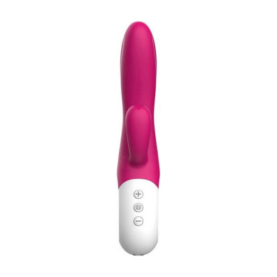 Вібратор-кролик Liebe Bend It Plus Rechargeable Cerise, гнучкий, 2 мотори, 10 режимів Вібратор-кролик Liebe Bend It Plus Rechargeable Cerise, гнучкий, 2 мотори, 10 режимів