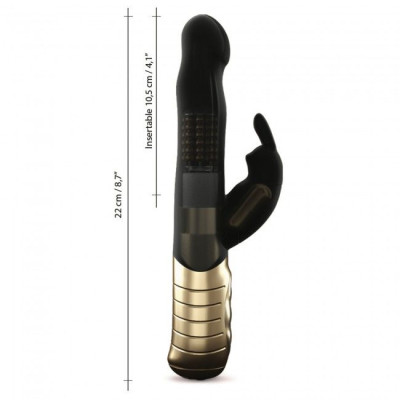 Вібратор-кролик Dorcel Baby Rabbit Gold 2.0 з перлинним масажем і головкою, що обертається Вібратор-кролик Dorcel Baby Rabbit Gold 2.0 з перлинним масажем і головкою, що обертається