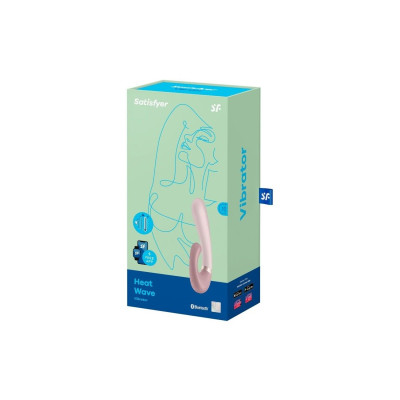 Смарт вібратор кролик із підігрівом Satisfyer Heat Wave Mauve Смарт вібратор кролик із підігрівом Satisfyer Heat Wave Mauve