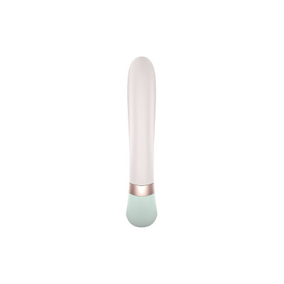 Смарт вібратор-кролик із підігрівом Satisfyer Heat Wave Mint