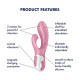 Вібратор-кролик Satisfyer Air Pump Bunny 2, надувається-3