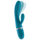 Вібратор-кролик Liebe Bend It Plus Ocean Blue, гнучкий, 2 мотори, 10 режимів-1