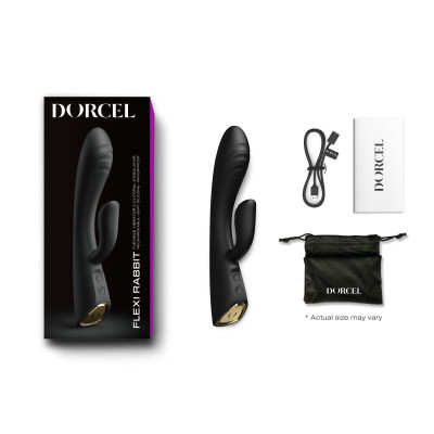 Вібратор-кролик Dorcel FLEXI RABBIT BLACK