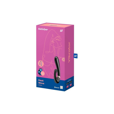 Смарт вібратор-кролик із підігрівом Satisfyer Heat Wave Black
