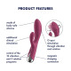 Вібратор-кролик Satisfyer Spinning Rabbit 1 Red-6
