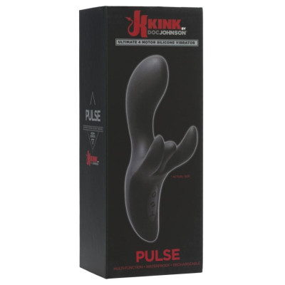 Вібратор-кролик Doc Johnson Kink - Pulse - Ultimate 4 Motor Silicone Vibrator