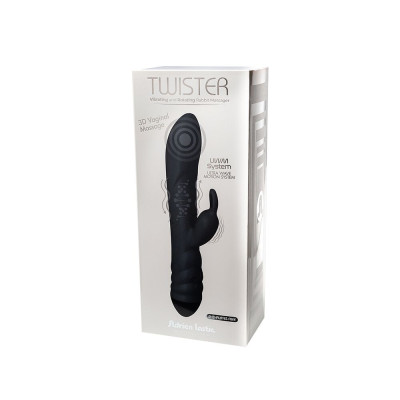 Вібратор кролик зі спіральним 3D-масажем Adrien Lastic Twister