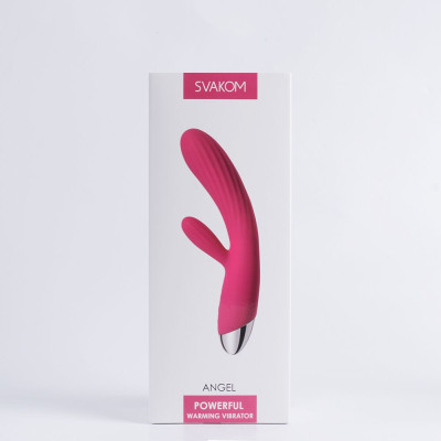 Інтелектуальний вібратор кролик із підігрівом Svakom Angel Plum Red Інтелектуальний вібратор кролик із підігрівом Svakom Angel Plum Red