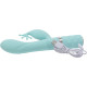 Розкішний вібратор-кролик Pillow Talk - Kinky Teal з кристалом Сваровські, потужний-6