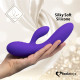 Гнучкий вібратор кролик з двома моторами FeelzToys Lea Rabbit Vibrator Medium Purple-3