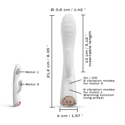 Вібратор-кролик Dorcel FLEXI RABBIT WHITE