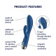 Вібратор-кролик Satisfyer Spinning Rabbit 1 Blue-6