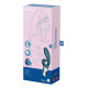 Смартвібратор-кролик Satisfyer Hug Me Bluegrey, 2 мотори, діаметр 4,2см, широка кліторальна частина-6