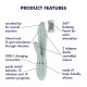 Вібратор-кролик Satisfyer Pearl Bunny 2 Greygreen-6