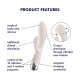 Вібратор-кролик Satisfyer Spinning Rabbit 1 Beige-6