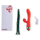 Вібратор-кролик з флогером LOCKINK SEVANDA Whip Vibrating Massage Wand - Red & Green-8