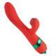 Вібратор-кролик з флогером LOCKINK SEVANDA Whip Vibrating Massage Wand - Red & Green-5