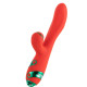 Вібратор-кролик з флогером LOCKINK SEVANDA Whip Vibrating Massage Wand - Red & Green-2
