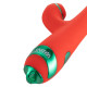 Вібратор-кролик з флогером LOCKINK SEVANDA Whip Vibrating Massage Wand - Red & Green-1