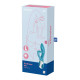 Вібратор-кролик із потрійним відростком Satisfyer Embrace me Turquoise, 2 мотори, діаметр 3,6 см-6