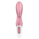 Смартвібратор-кролик Satisfyer Hug Me Pink, 2 мотори, діаметр 4,2см, широка кліторальна частина-3