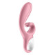 Смартвібратор-кролик Satisfyer Hug Me Pink, 2 мотори, діаметр 4,2см, широка кліторальна частина-2