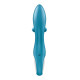 Вібратор-кролик із потрійним відростком Satisfyer Embrace me Turquoise, 2 мотори, діаметр 3,6 см-5