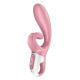Смартвібратор-кролик Satisfyer Hug Me Pink, 2 мотори, діаметр 4,2см, широка кліторальна частина-1