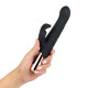Вібратор-кролик Rosy Gold - Rabbit Vibrator with thrusting function - Black-4