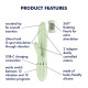 Вібратор-кролик Satisfyer Pearl Bunny 2 Light Green-6