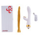Вібратор-кролик з флогером LOCKINK SEVANDA Whip Vibrating Massage Wand - White & Golden-7