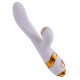 Вібратор-кролик з флогером LOCKINK SEVANDA Whip Vibrating Massage Wand - White & Golden-1