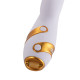 Вібратор-кролик з флогером LOCKINK SEVANDA Whip Vibrating Massage Wand - White & Golden-4