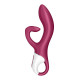 Вібратор-кролик із потрійним відростком Satisfyer Embrace me Berry, 2 мотори, діаметр 3,6 см-1