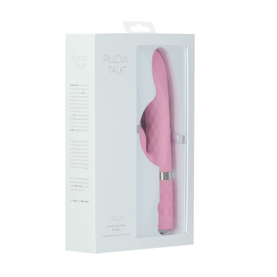 Розкішний вібратор Pillow Talk Lively Pink з кристалом Сваровські для точки G, подарункова упаковка