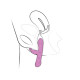Вібратор-кролик Adrien Lastic Ares 2.0 з петелькою для пальця, що перезаряджається-3