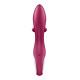 Вібратор-кролик із потрійним відростком Satisfyer Embrace me Berry, 2 мотори, діаметр 3,6 см-5