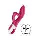 Вібратор-кролик із потрійним відростком Satisfyer Embrace me Berry, 2 мотори, діаметр 3,6 см-2