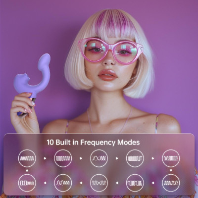 Смарт-вібратор Magic Motion Ponder Purple, подвійна стимуляція, віброяйце+язичок для клітора Смарт-вібратор Magic Motion Ponder Purple, подвійна стимуляція, віброяйце+язичок для клітора