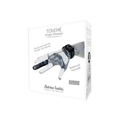 Вібратор на палець Adrien Lastic Touche (L) для глибокої стимуляції з пультом керування на руці Вібратор на палець Adrien Lastic Touche (L) для глибокої стимуляції з пультом керування на руці
